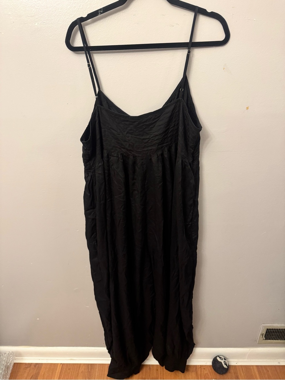 Anthropologie Black Spaghetti-Strap Harem Jumpsuit - Picture 7 of 8